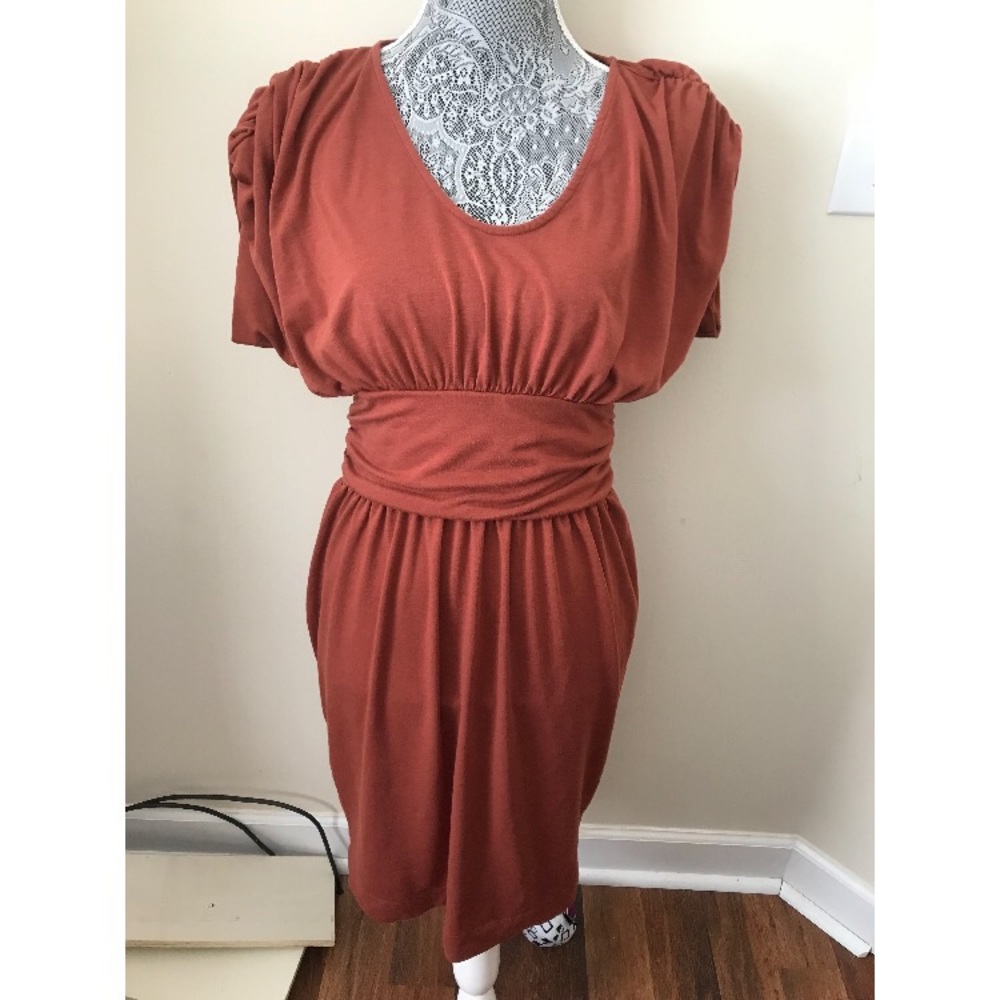 Mossimo Target Rust Brown Tie Back Dress Size s